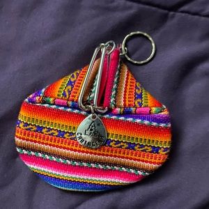 Coin holder with key ring